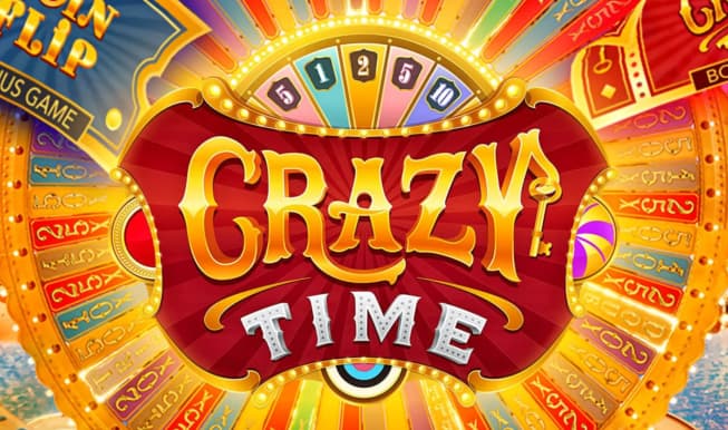 Live Shows logo of Crazy Time from Evolution at NV Casino