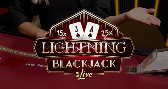 Lightning Blackjack slot icon by Evolution, available at NV Casino