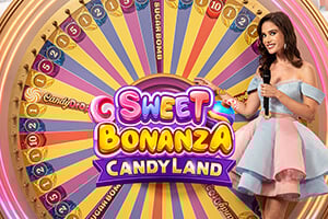 Sweet Bonanza CandyLand casino game by Pragmatic Play – featured logo at NV Casino